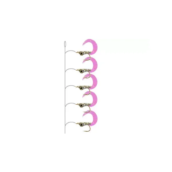 Perca Sabiki CURL TAILS PINK PEARL