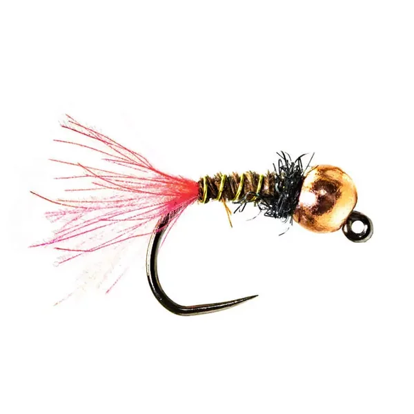 Pheasant Plus Salmon CDC Tail TG BL ninfa tungsteno