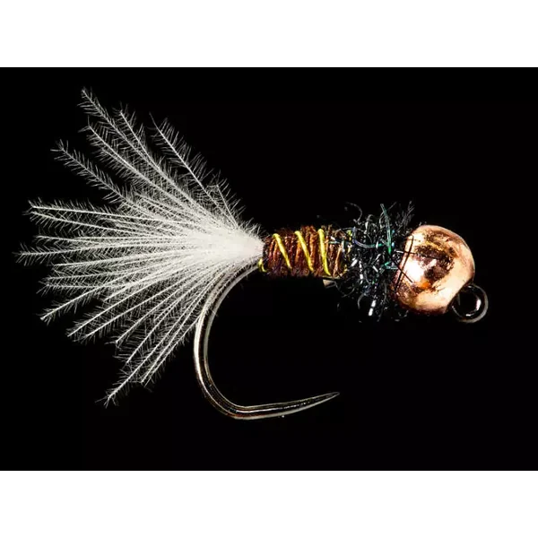 Pheasant Plus White CDC Tail TG BL ninfa tungsteno