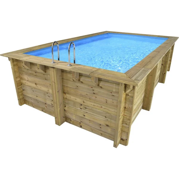 Piscina de madera rectangular "Aruba" - 5,00 x 3,00 x 1,24 m - Imagen 2