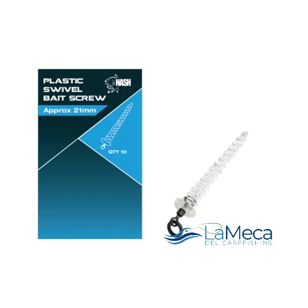 PLASTIC SWIVEL BAIT SCREW 13MM NASH