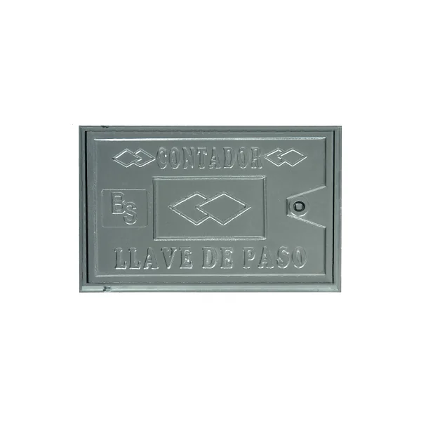 Puerta aluminio 300 x 400 cierre cuadradillo