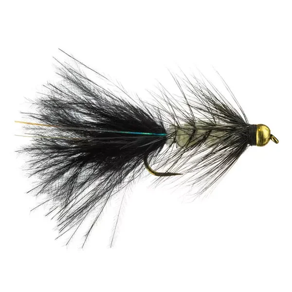 Pure Wooly Bugger White Black streamer trucha