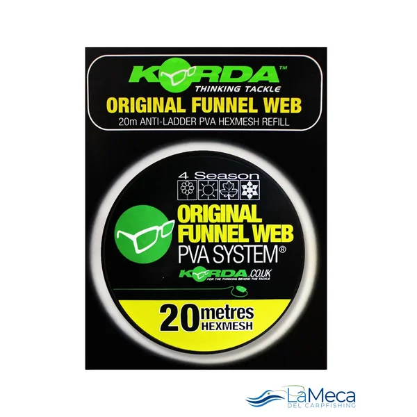RECAMBIO PVA KORDA ORIGINAL FUNNEL WEB MICROMESH 20M