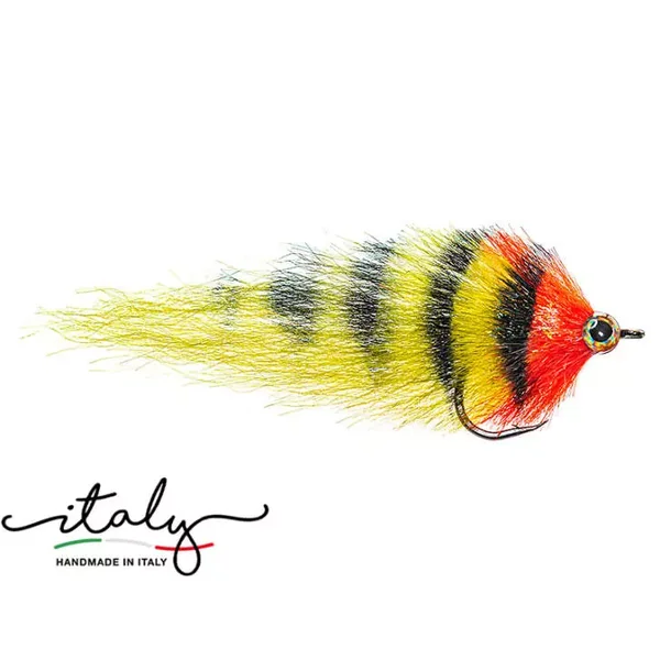 Red Fluo Yellow Premium Predator streamer lucio