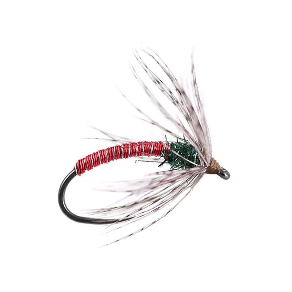 Red Metallic Soft Hackles Spider BL mosca agohada