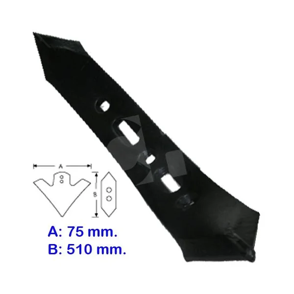 REJA CHISEL VOLTEADORA I 75X50X510 - Imagen 2