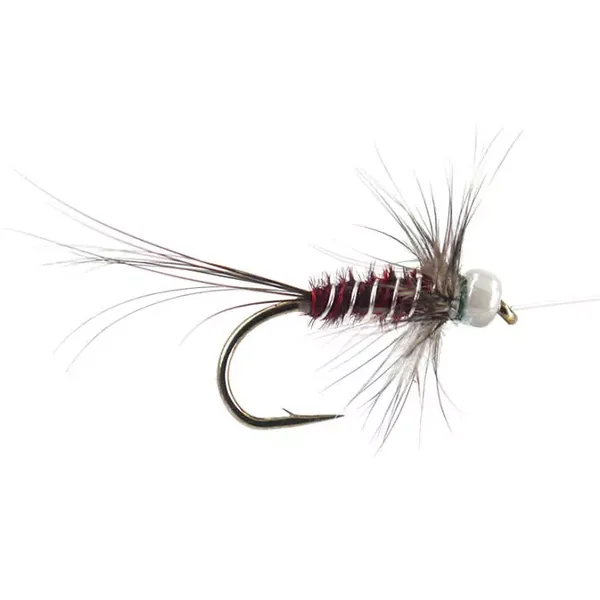 River Pheasant Brown Pearl Head ninfa para cuerda