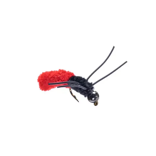 Rubber Leg Mop Fly Red