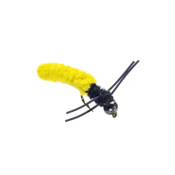 Rubber Leg Mop Fly Yellow
