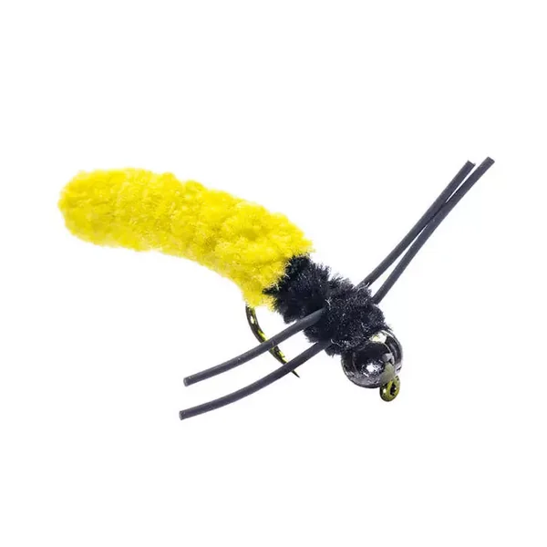 Rubber Leg Mop Fly Yellow - Imagen 3