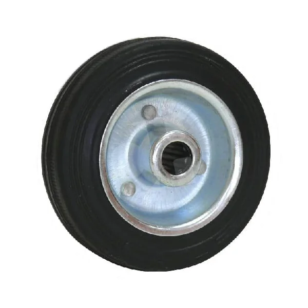RUEDA GOMA 100X27 EJE 12 MM