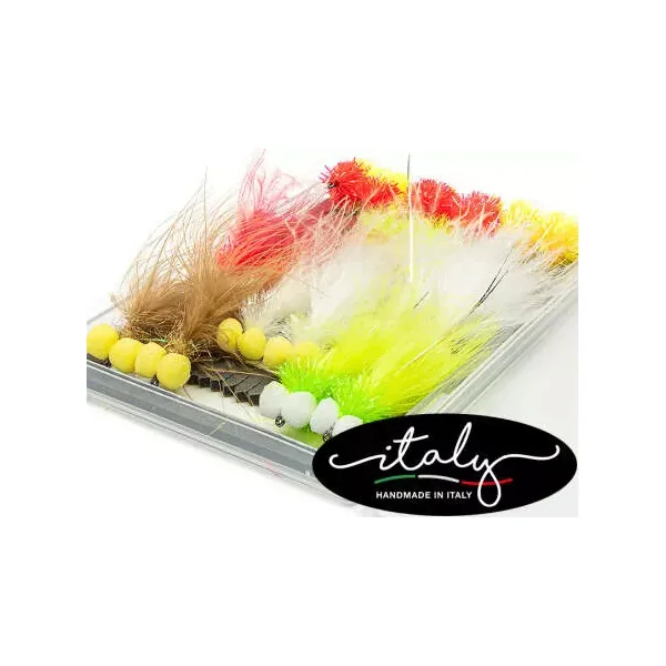 Selección moscas hotfly ESTANQUE PLUS V3 - 18 moscas BL con caja