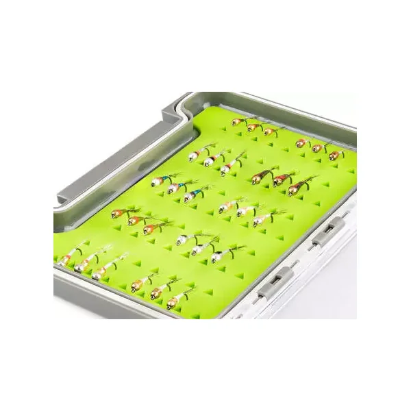 Selección moscas hotfly PERDIGONS UNIVERSAL LTD - 30 moscas BL con caja