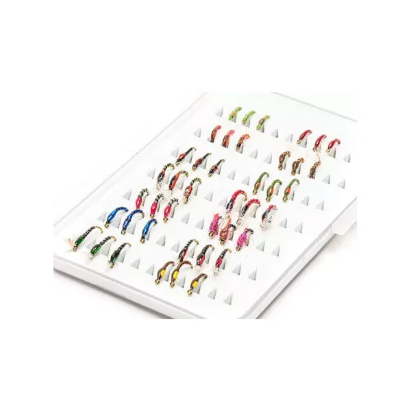 Selección NINFAS CHIRO - 42 moscas con caja