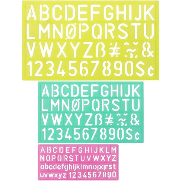 Set de reglas con Letras, Formas y Números - Imagen 2