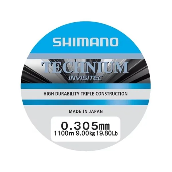 Shimano Mainline Linea Technium Invisitec 1100m 0.305mm grey