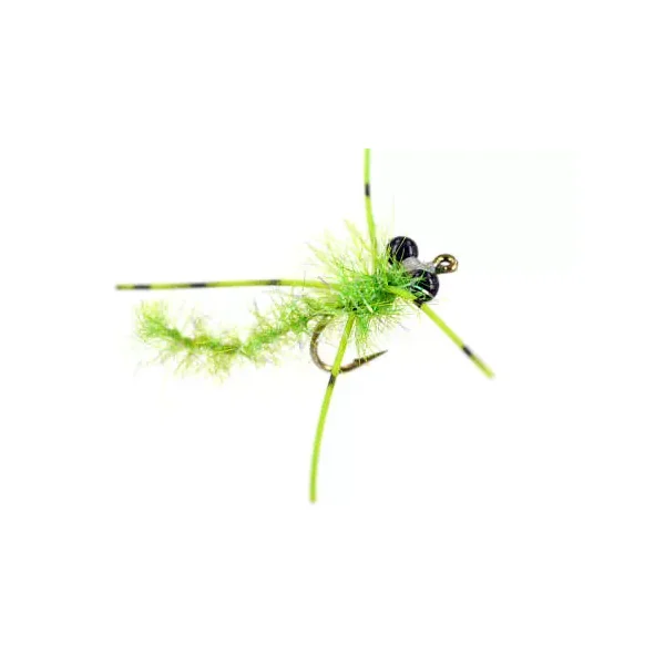 Shiny Chartreuse Dragonfly Nymph mosca carpa