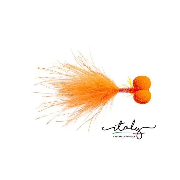 Shiny Marabou Booby Orange mosca lago - Imagen 2