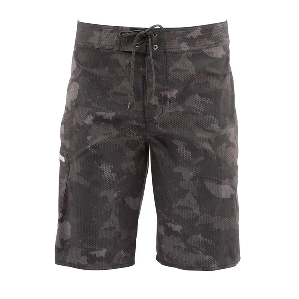 Short Simms Tumunu Board Print hex flo camo carbon