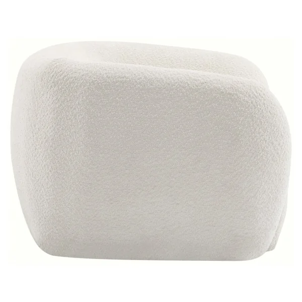 Sillón de tela bouclé "Washington" - Blanco - Imagen 5