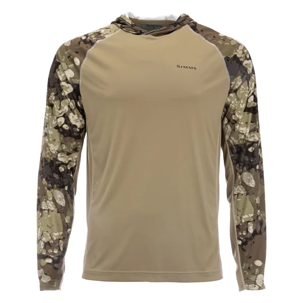 Simms Bugstopper Solarflex Hoody camisa de manga larga riparian camo