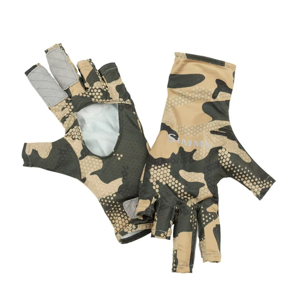 Simms Bugstopper Sun Glove guante hex flo camo timber