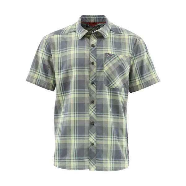 Simms Outpost SS Camisa Storm plaid