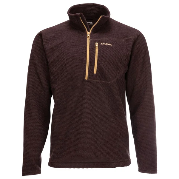 Simms Rivershed Quarter Zip Pullover caoba