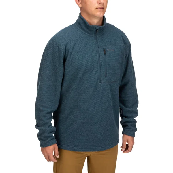 Simms Rivershed Quarter Zip Pullover carbono - Imagen 3