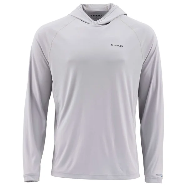 Simms Solarflex Hoody Solid camiseta de manga larga sterling