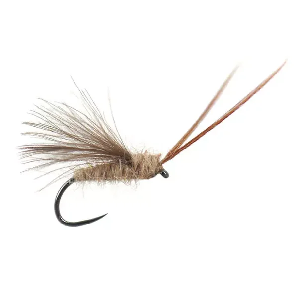 Small Tan CDC Caddis BL mosca seca