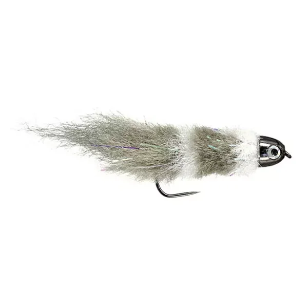 Smothy Baitfish White Grey streamer trucha