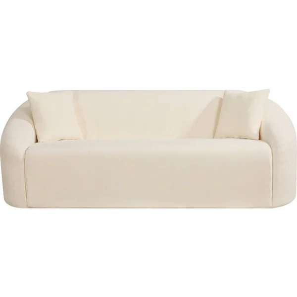 Sofa "Ondine" z tkaniny - 3-osobowa - beżowa