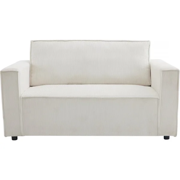 Sofá convertible recto de pana «Grenelle» - 2 asientos - Beige