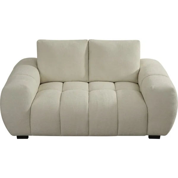 Sofá de chenilla “Cambon” – 2 plazas – Beige - Imagen 5