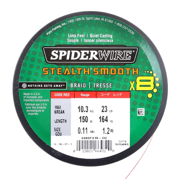 SpiderWire Stealth Smooth8 300 m código rojo