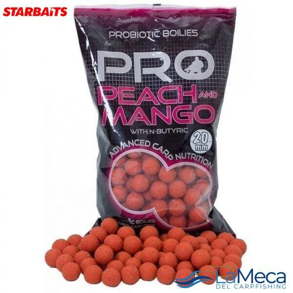 STARBAITS PEACH & MANGO BOILIES 20mm
