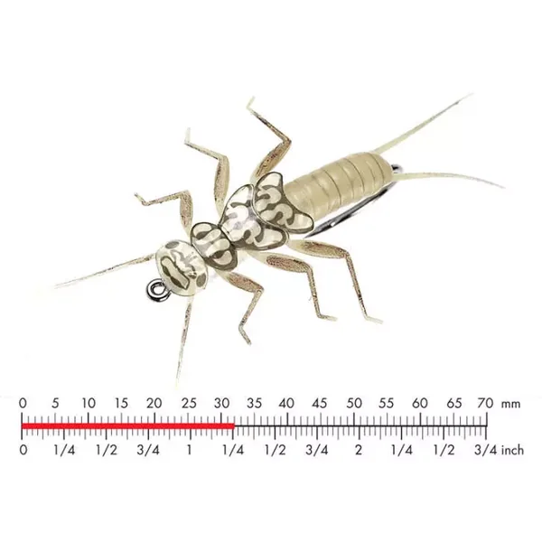 Stonefly Nymph 1 Light Olive 32mm mosca JSon