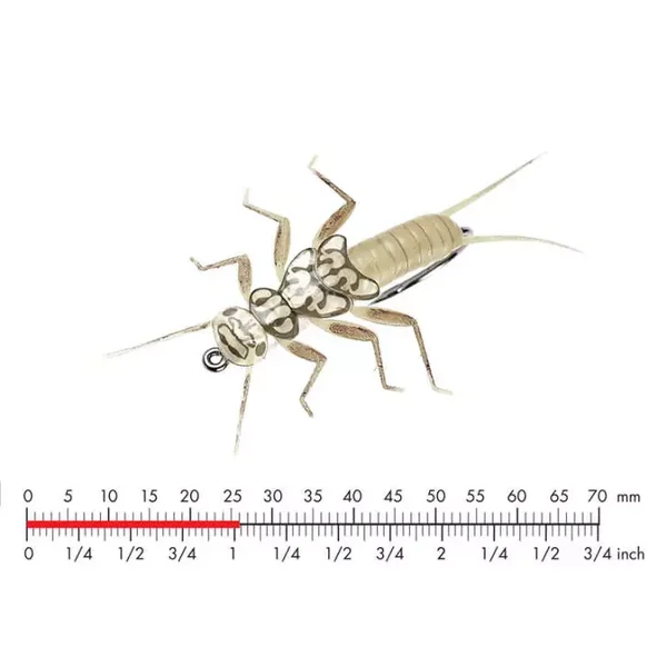 Stonefly Nymph 2 Light Olive 26mm mosca JSon