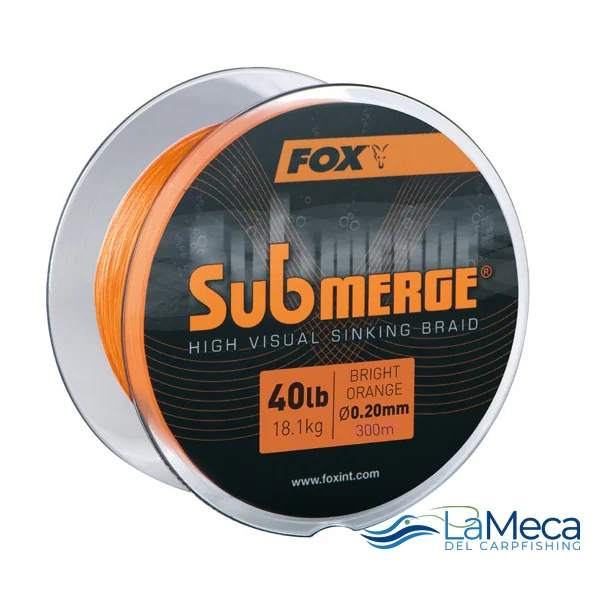 SUBMERGE BRIGHT ORANGE SINKING BRAID 300m 40lb/0.20mm