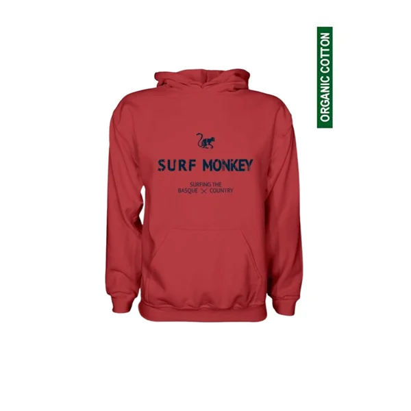 Sudadera Algodón Orgánico - Capucha / Adulto (Roja)