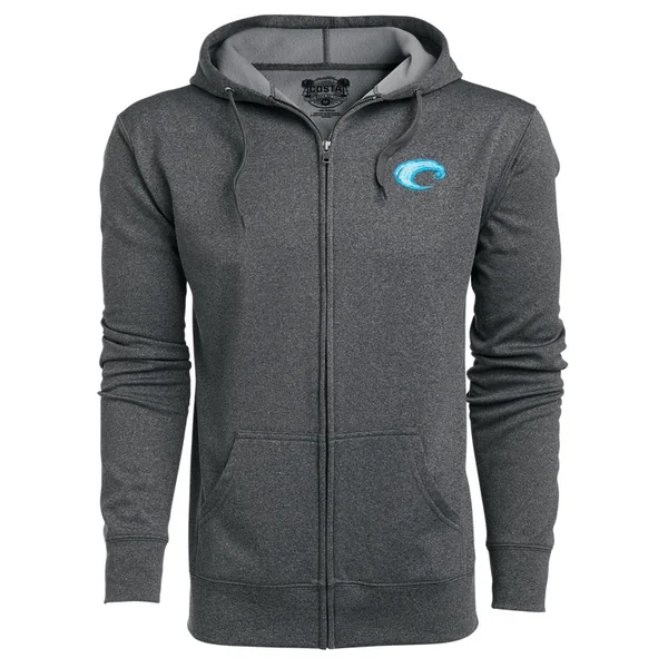 Sudadera con capucha Costa Cannery Zip Up gris brezo