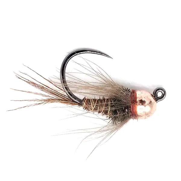 Superflies Ninfa de tungsteno Pheasant Tail CDC Jig