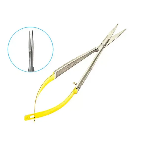 Tijera SPRING SCISSORS GOLD hotfly - 4.50" - Imagen 3