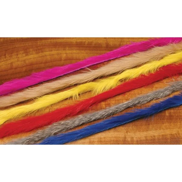 Tiras de Piel de conejo Negro