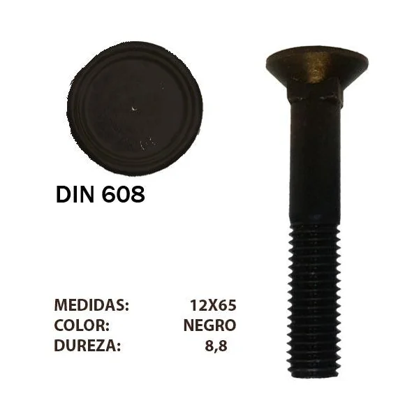 TORNILLO DIN 608 12X65 8,8