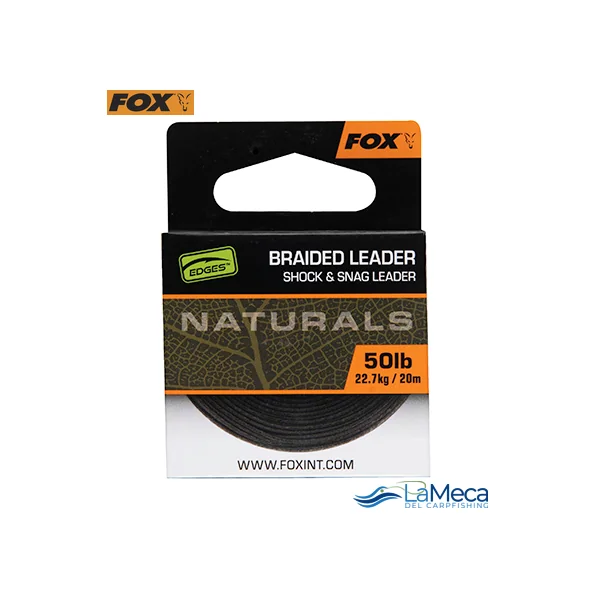 TRENZADO FOX NATURALS BRAIDED LEADER 50LB 20M