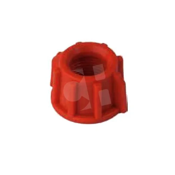 TUERCA PLASTICO 3/8 ROJA