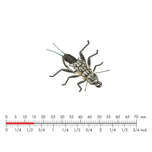 Tungsten Stonefly Nymph 4 Black mosca JSon